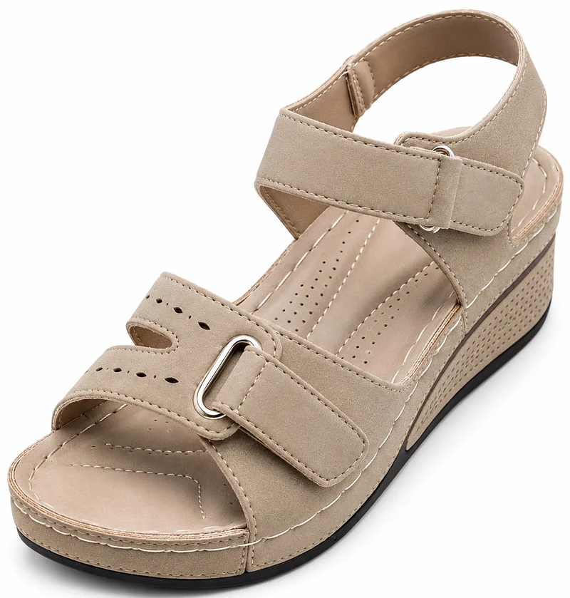 Women's Orthopedic Wedge Sandal with Straps