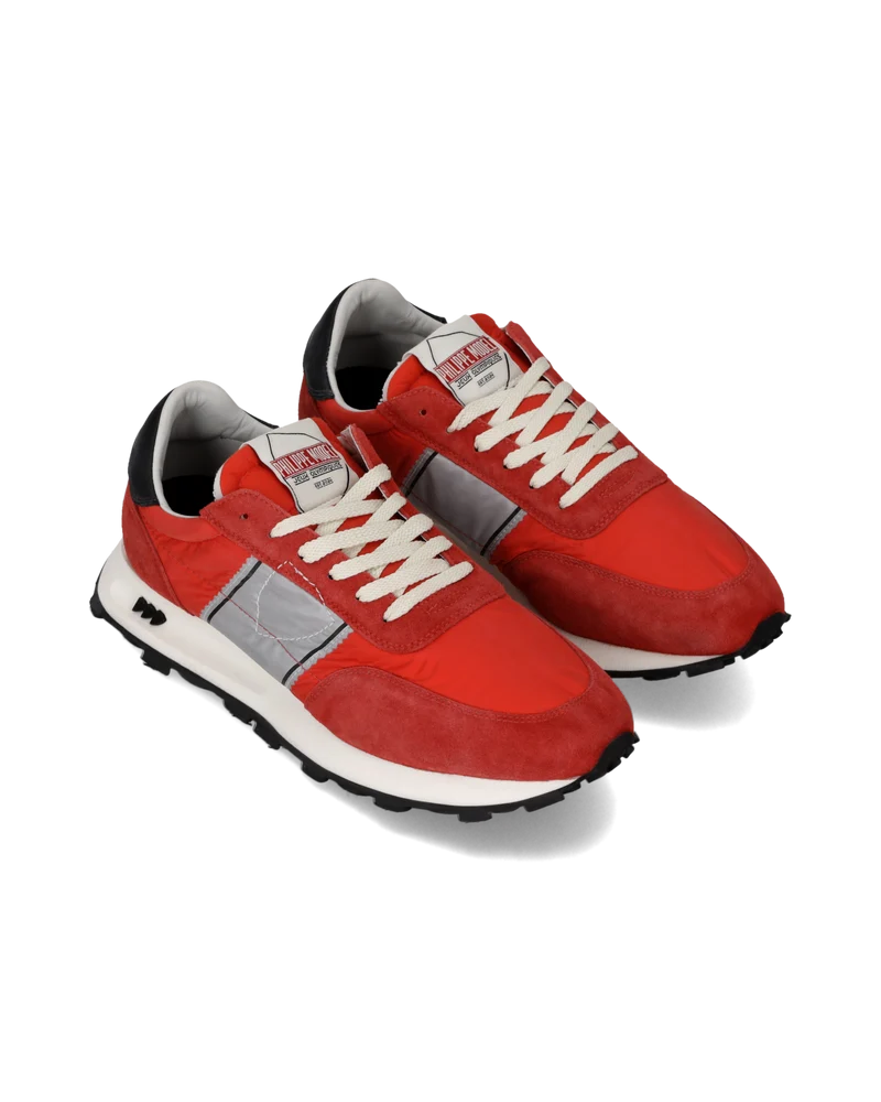 Sneakers Tour Running Men, Red Grey