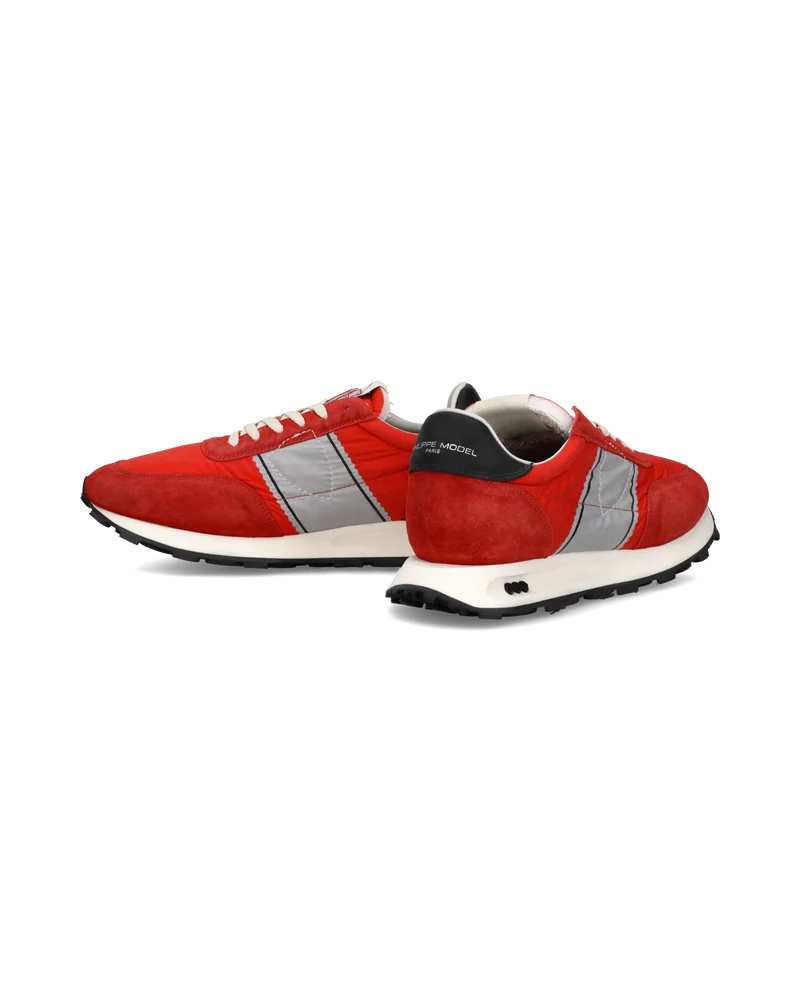 Sneakers Tour Running Men, Red Grey