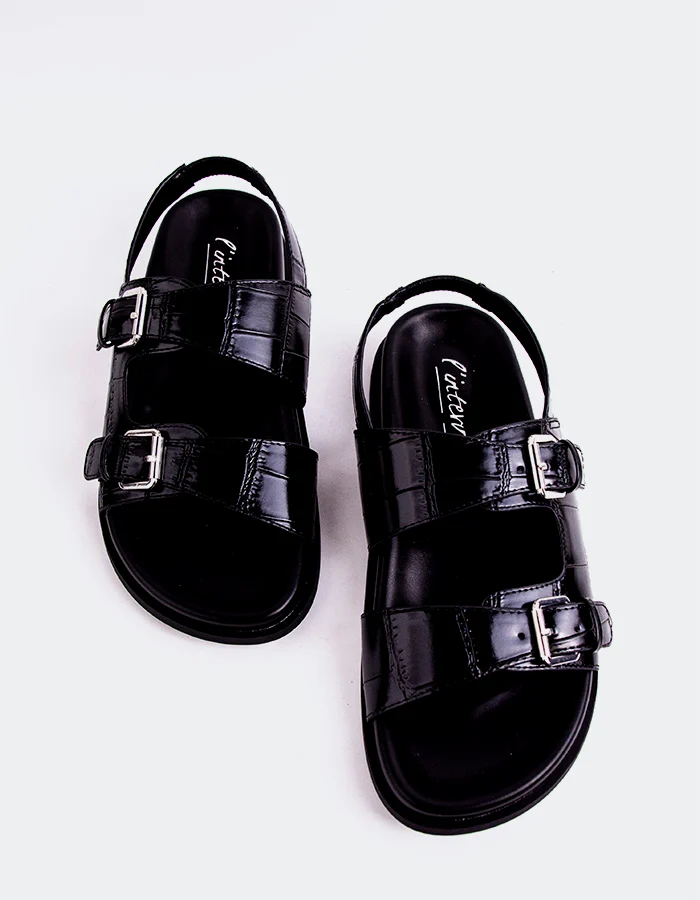 Biarritz Black Croco