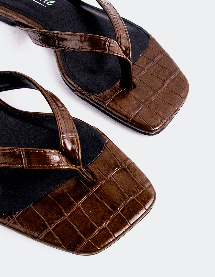 Crina Brown Croco
