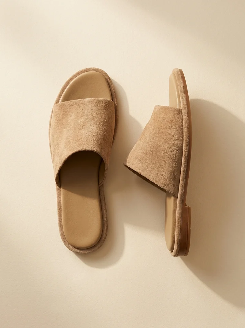 MACARIA BEIGE SUEDE
