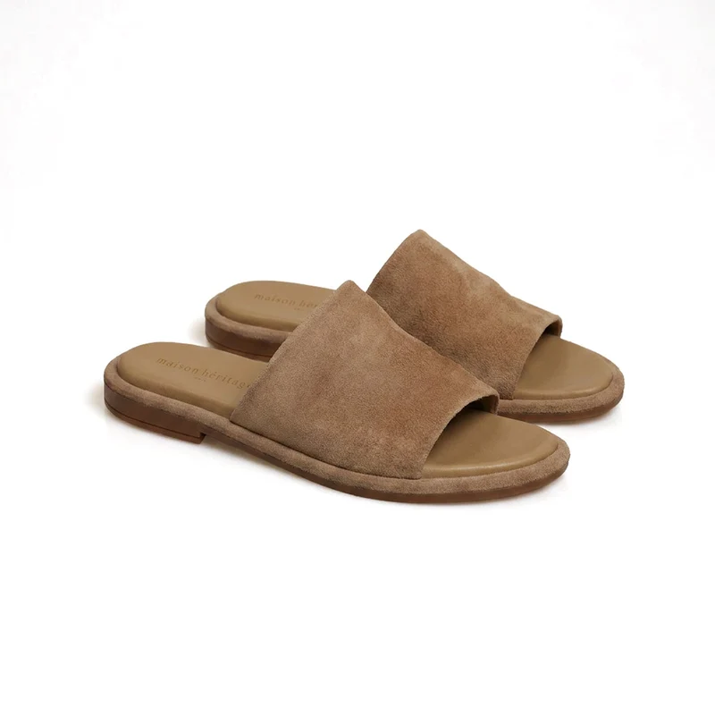MACARIA BEIGE SUEDE