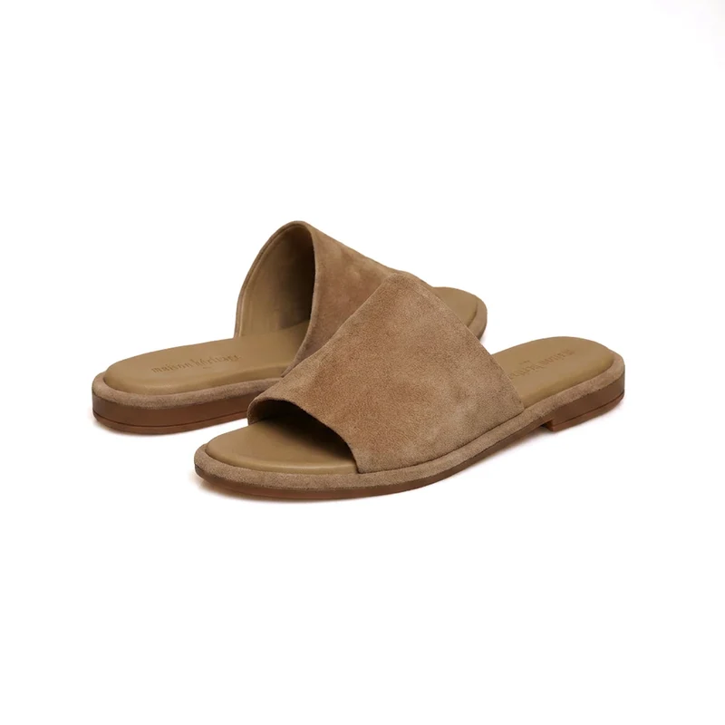 MACARIA BEIGE SUEDE