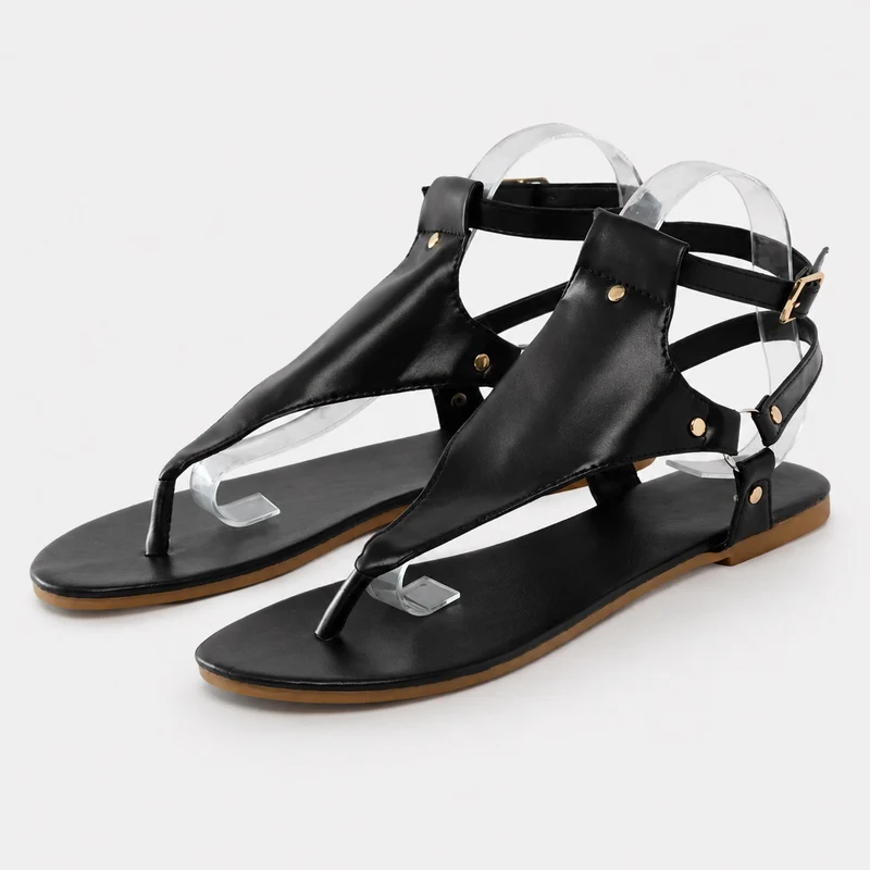 Women's Flat Gladiator Style Short Sandal