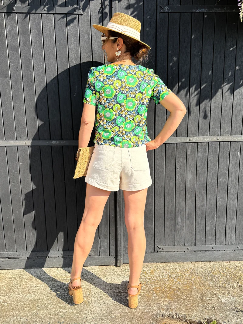 Top SEVENTIES n°122 vert et marine Hippocampe