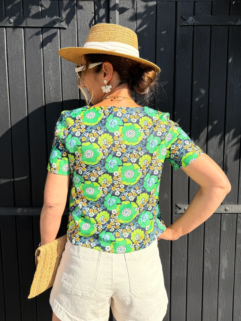 Top SEVENTIES n°122 vert et marine Hippocampe