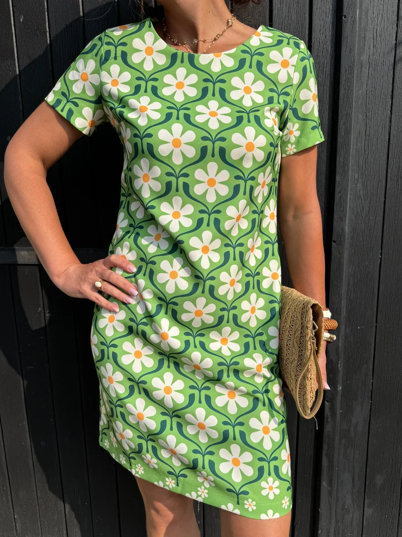 Robe SEVENTIES n°130 verte Hippocampe
