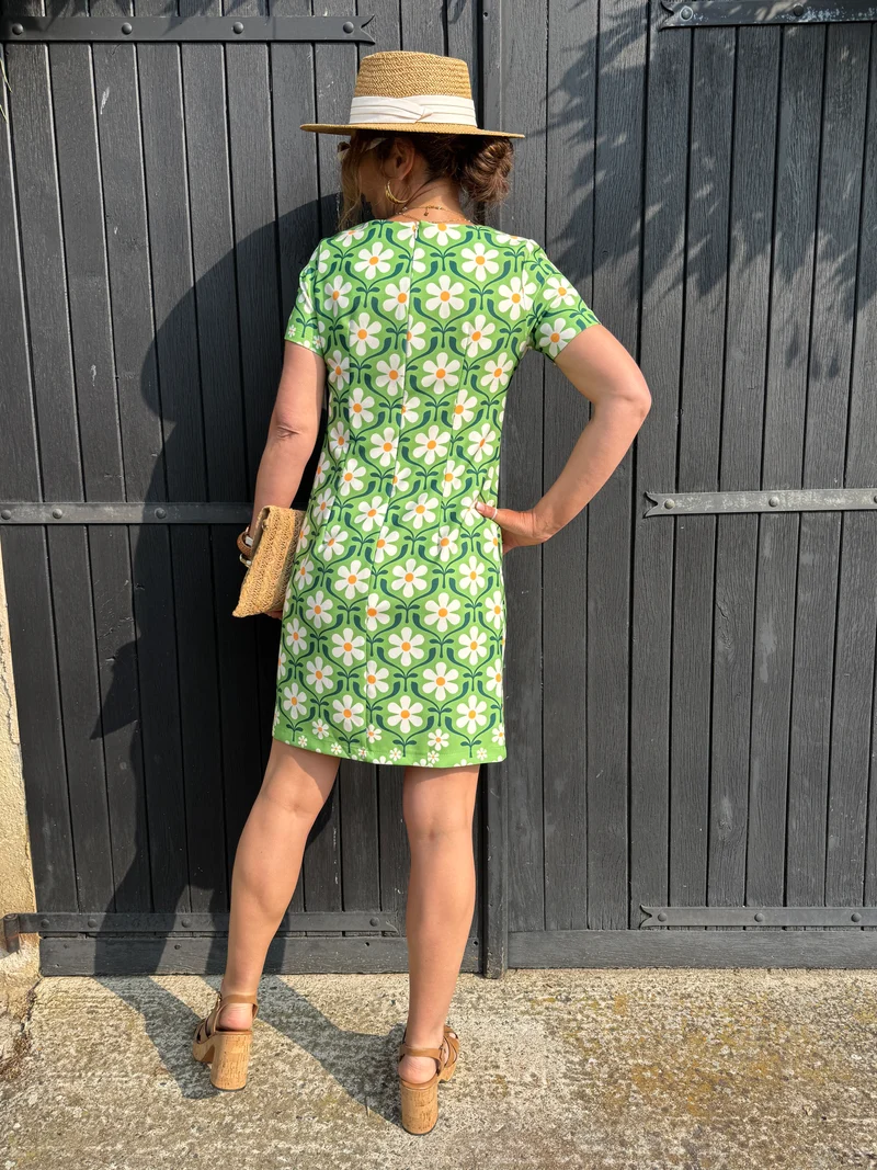 Robe SEVENTIES n°130 verte Hippocampe