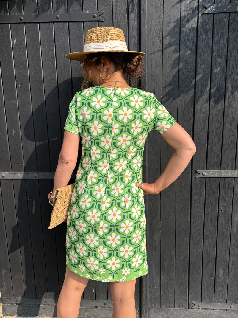 Robe SEVENTIES n°130 verte Hippocampe
