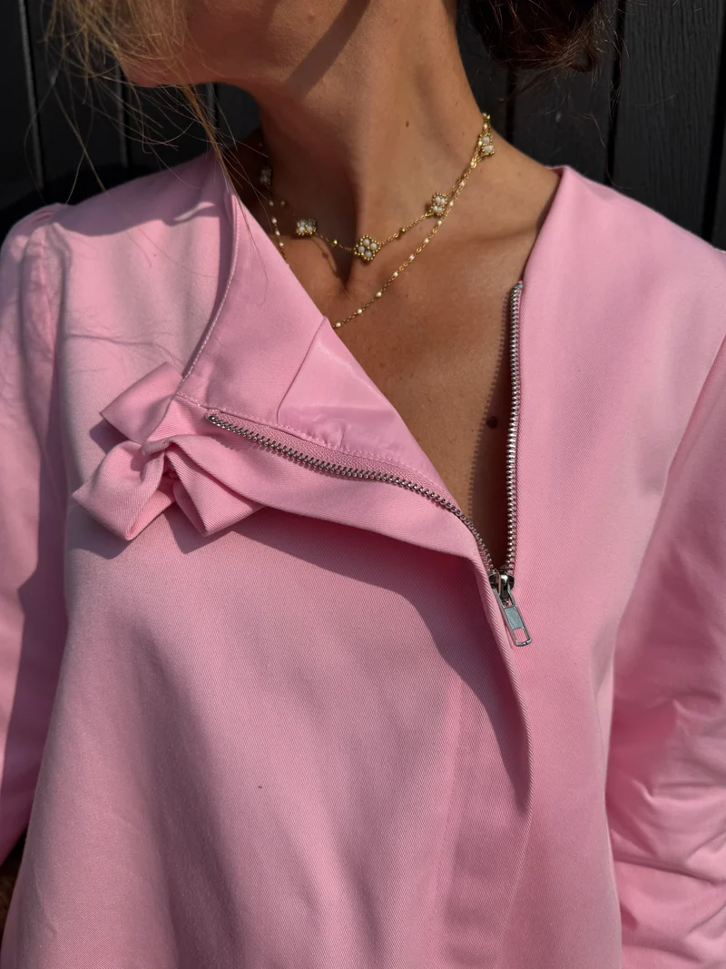 Veste rose fleur en volume CHANCE Hippocampe