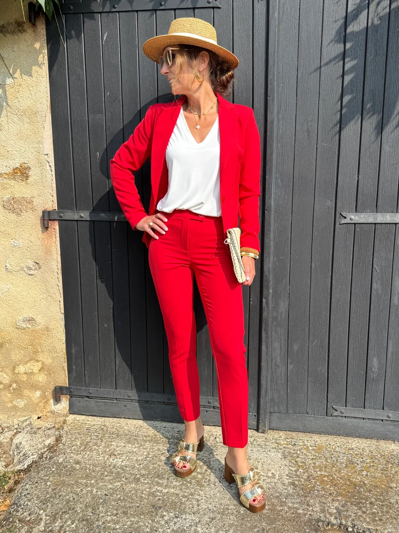Pantalon rouge LIVERPOOL Hippocampe