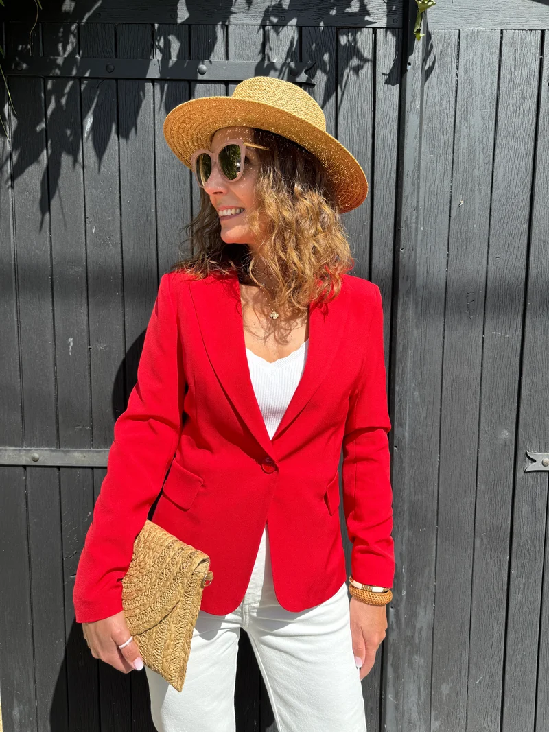 Veste rouge DIANA Hippocampe