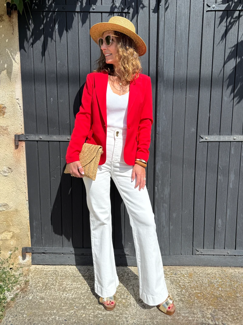 Veste rouge DIANA Hippocampe