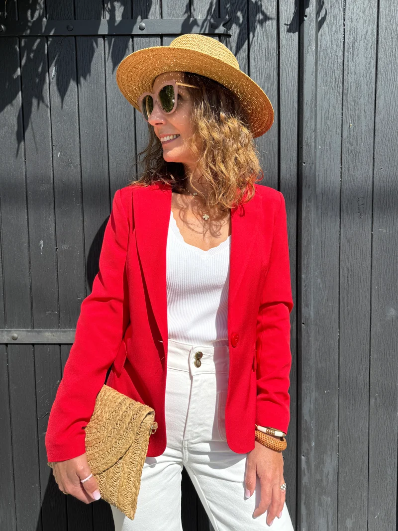 Veste rouge DIANA Hippocampe