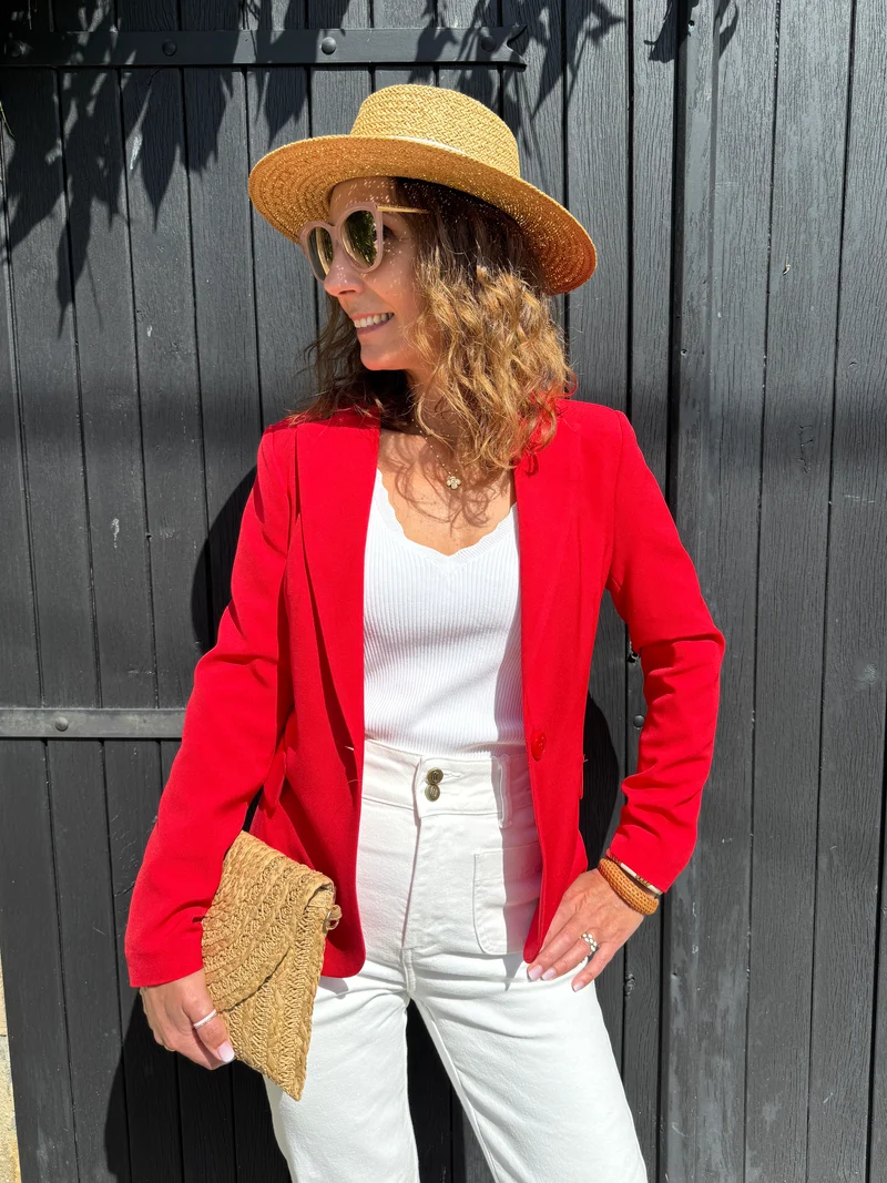 Veste rouge DIANA Hippocampe