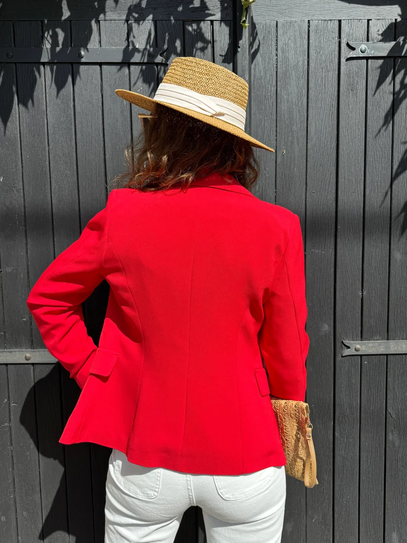 Veste rouge DIANA Hippocampe