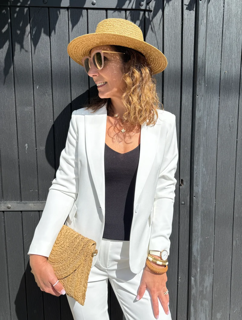 Veste blanche DIANA Hippocampe