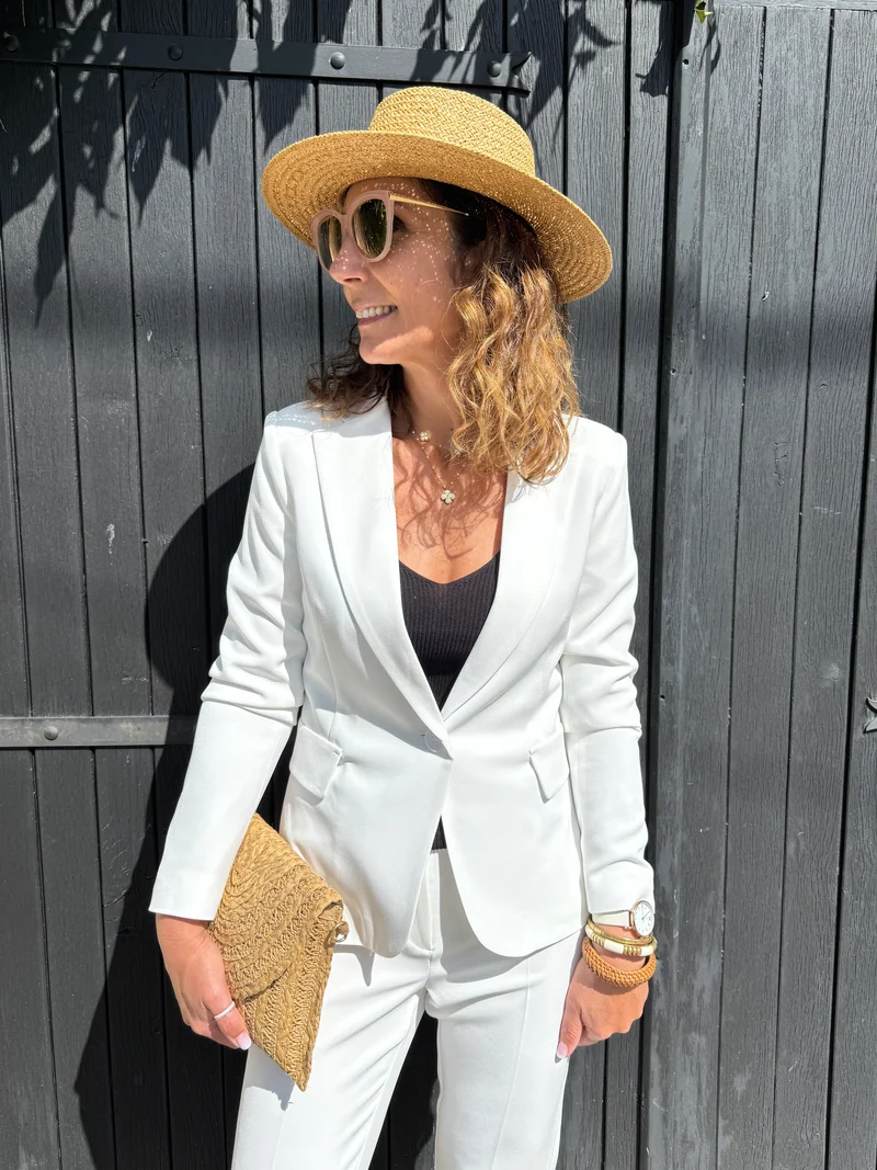 Veste blanche DIANA Hippocampe