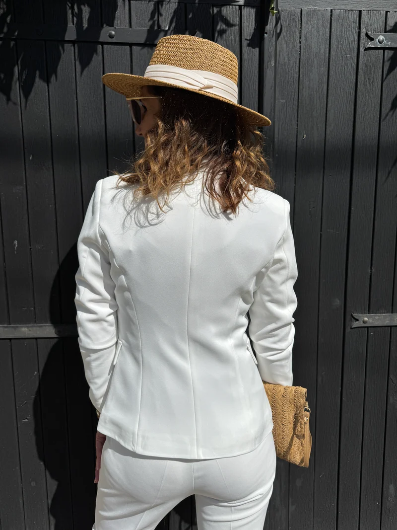 Veste blanche DIANA Hippocampe