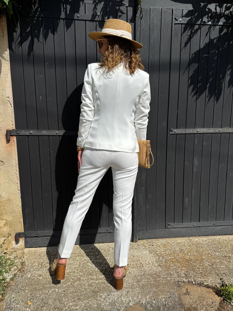 Veste blanche DIANA Hippocampe