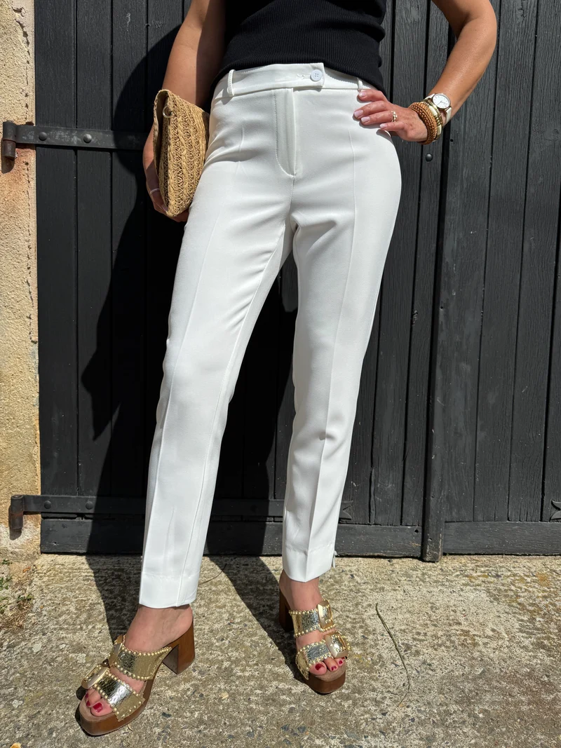Pantalon blanc LIVERPOOL Hippocampe
