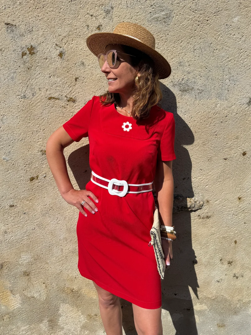 Robe rouge PASSIONNEMENT Hippocampe