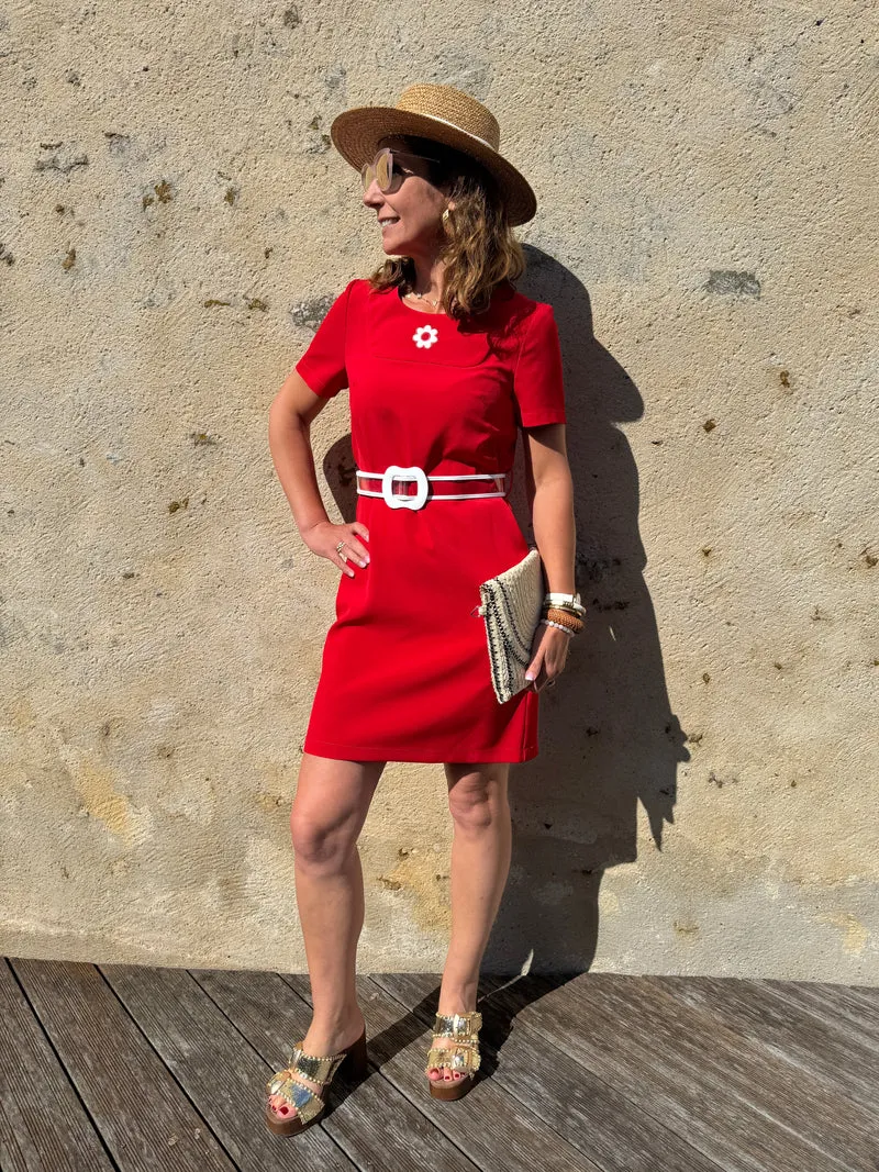 Robe rouge PASSIONNEMENT Hippocampe