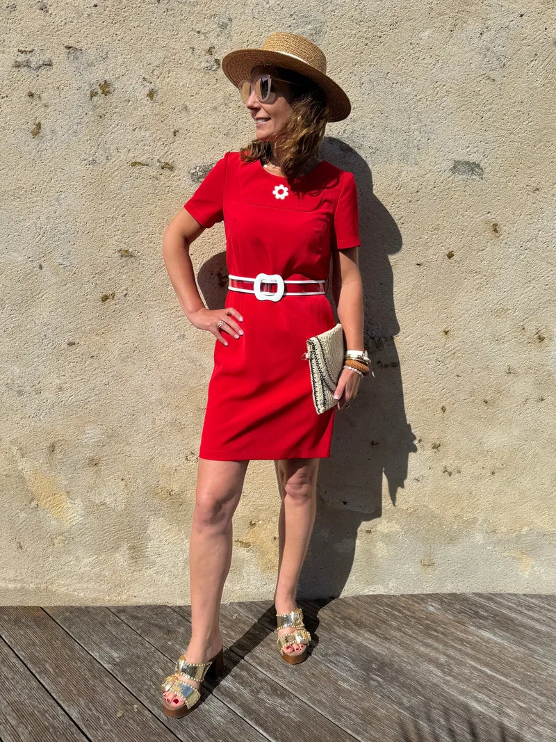 Robe rouge PASSIONNEMENT Hippocampe