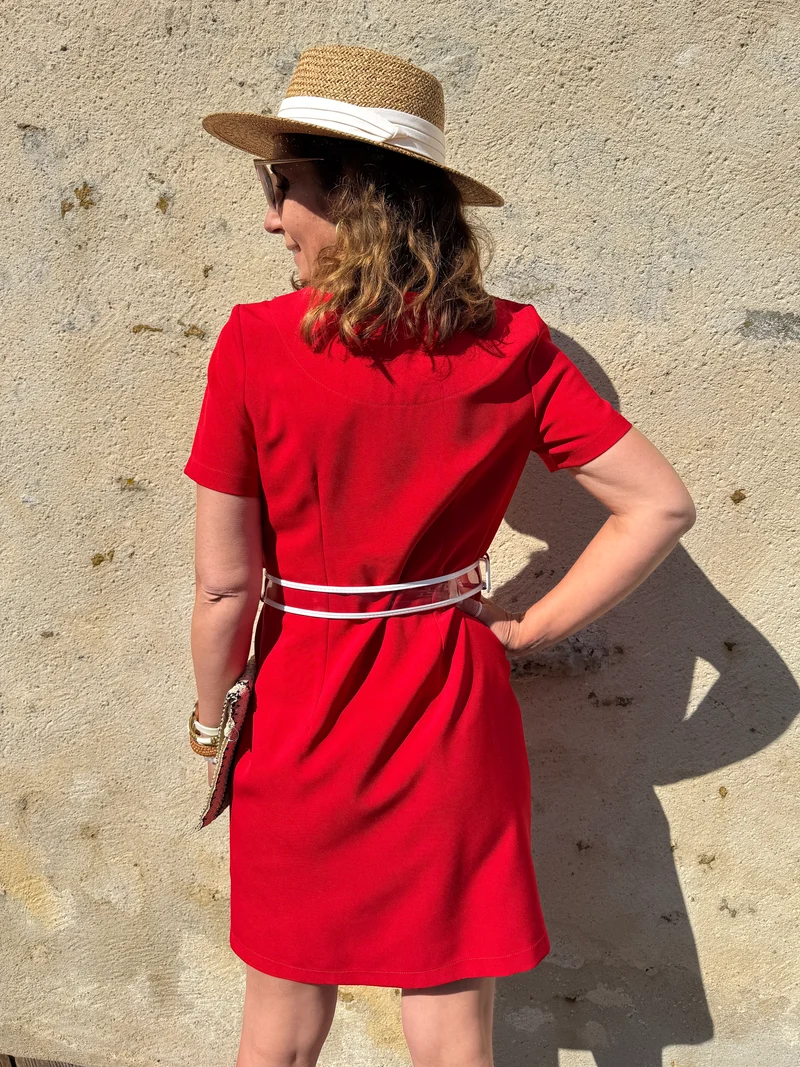 Robe rouge PASSIONNEMENT Hippocampe