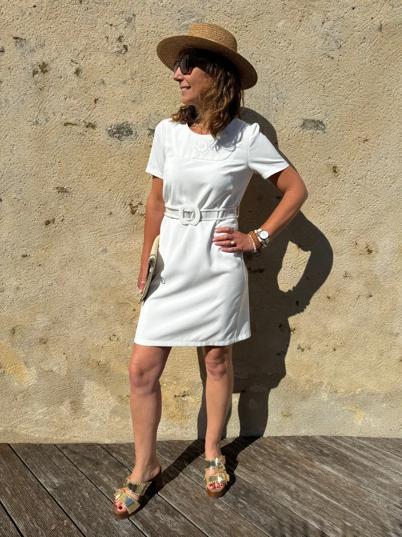 Robe blanche PASSIONNEMENT Hippocampe