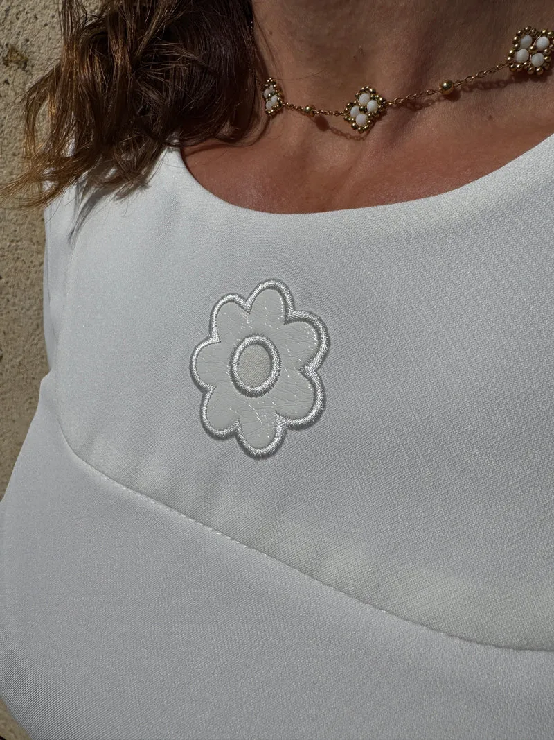 Robe blanche PASSIONNEMENT Hippocampe