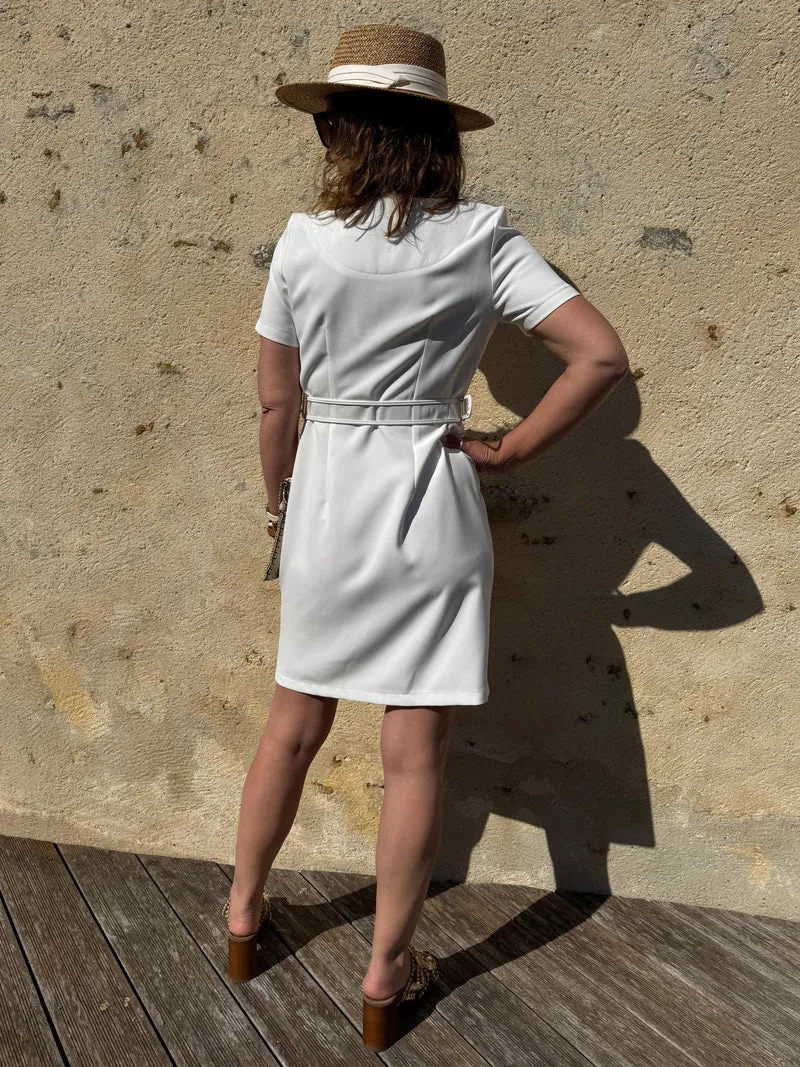 Robe blanche PASSIONNEMENT Hippocampe