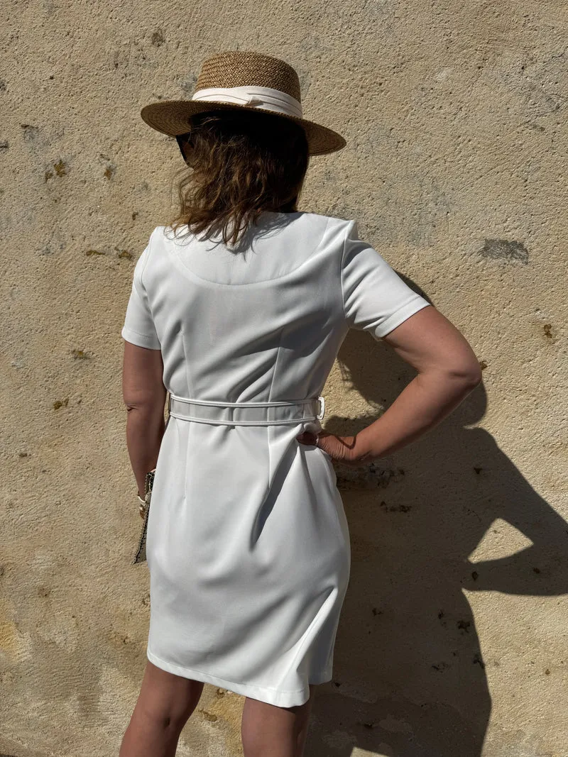 Robe blanche PASSIONNEMENT Hippocampe