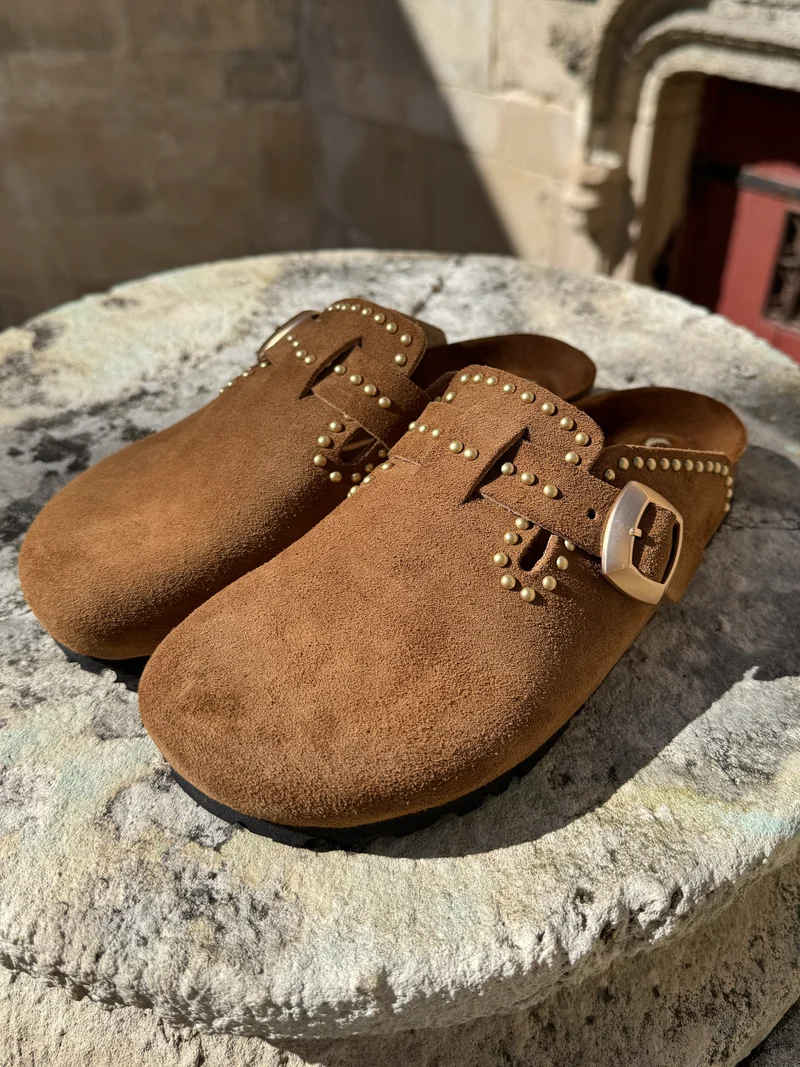 Sabots camel AMELIA Semerdjian