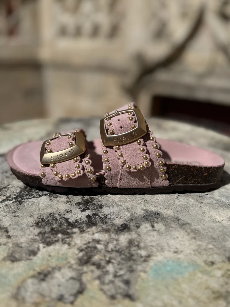 Mules rose poudré ARONA Semerdjian