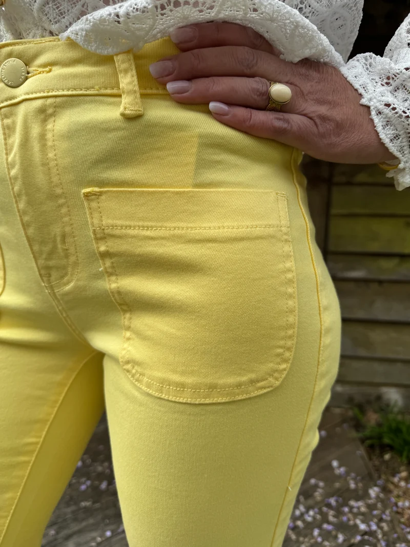 Jean flare jaune SONNY La Petite Étoile