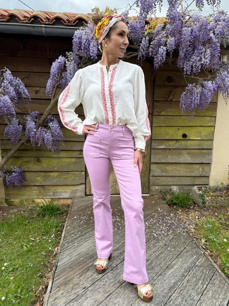 Jean flare parme SONNY La Petite Étoile