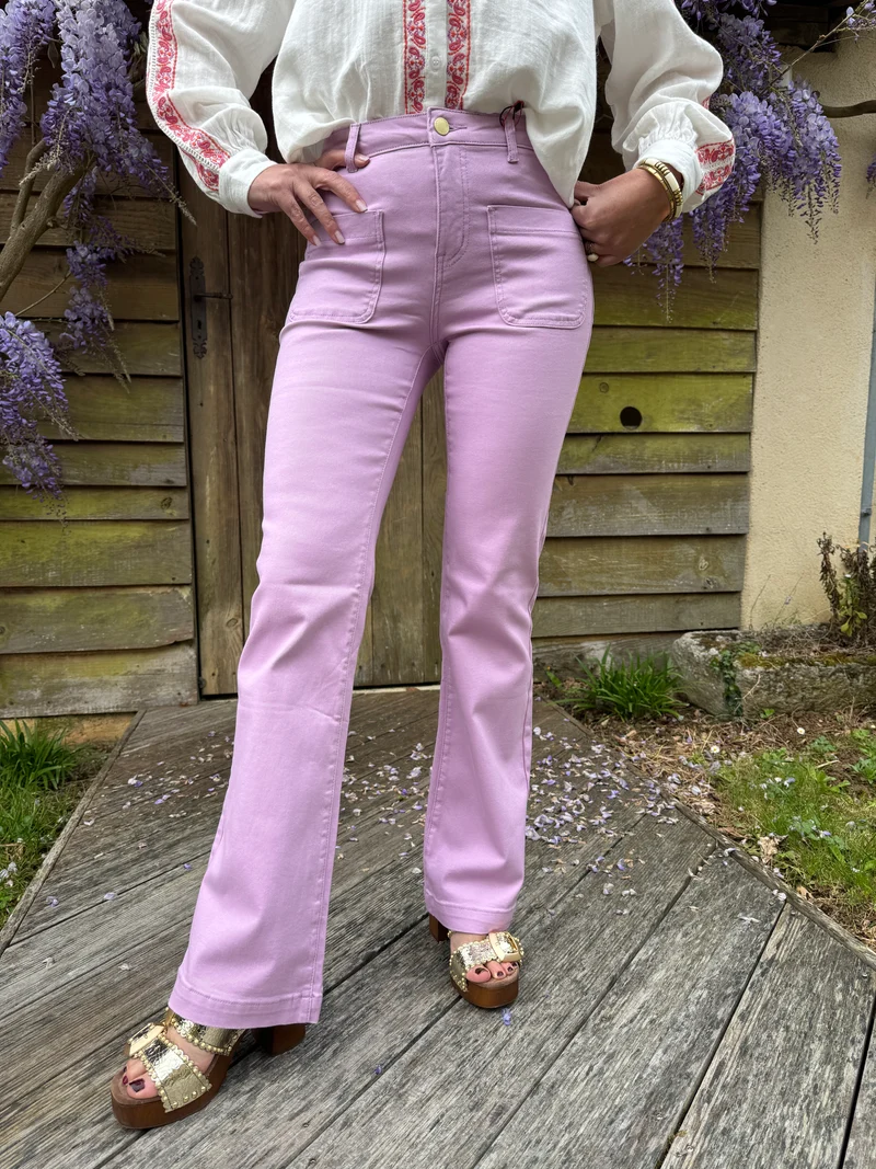 Jean flare parme SONNY La Petite Étoile