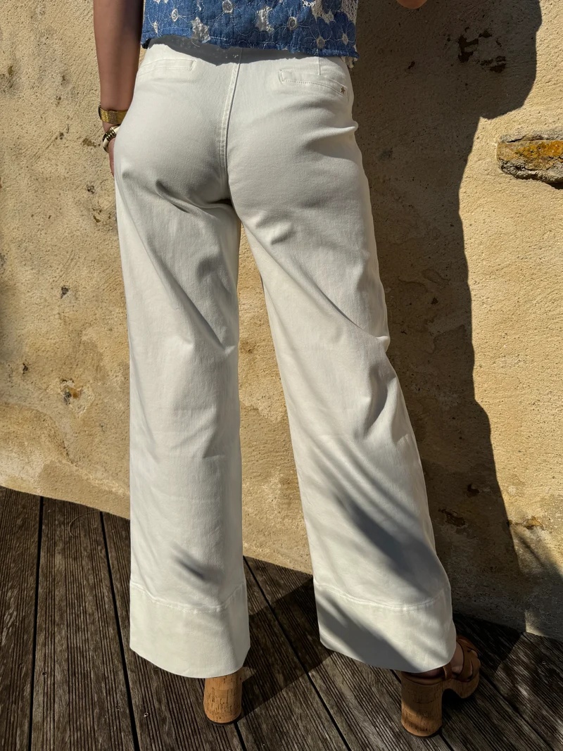 Jean droit blanc PAOLA La Petite Étoile