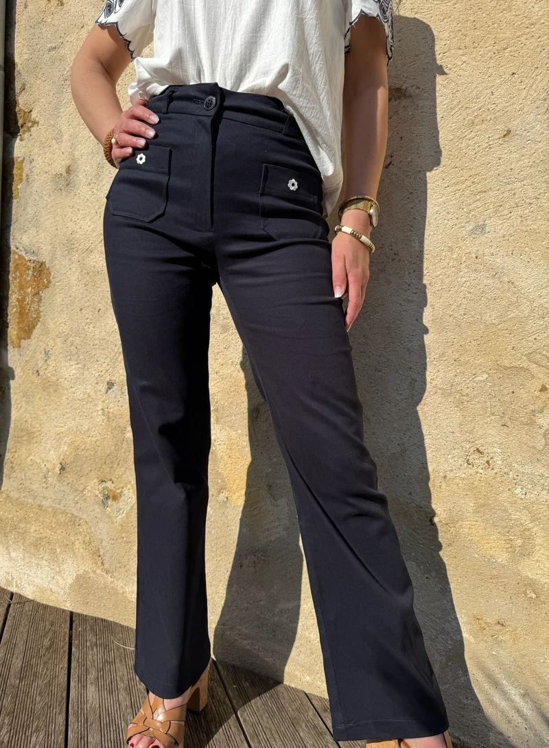 Pantalon WOOD STOCK DAISY marine Hippocampe