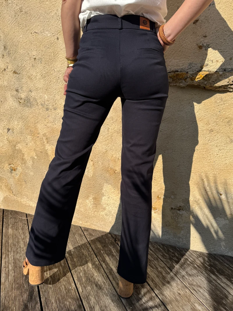 Pantalon WOOD STOCK DAISY marine Hippocampe