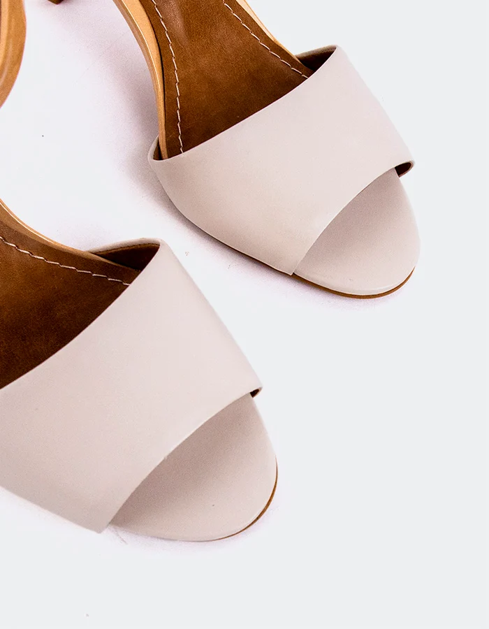 Krista Cream/Nude Leather