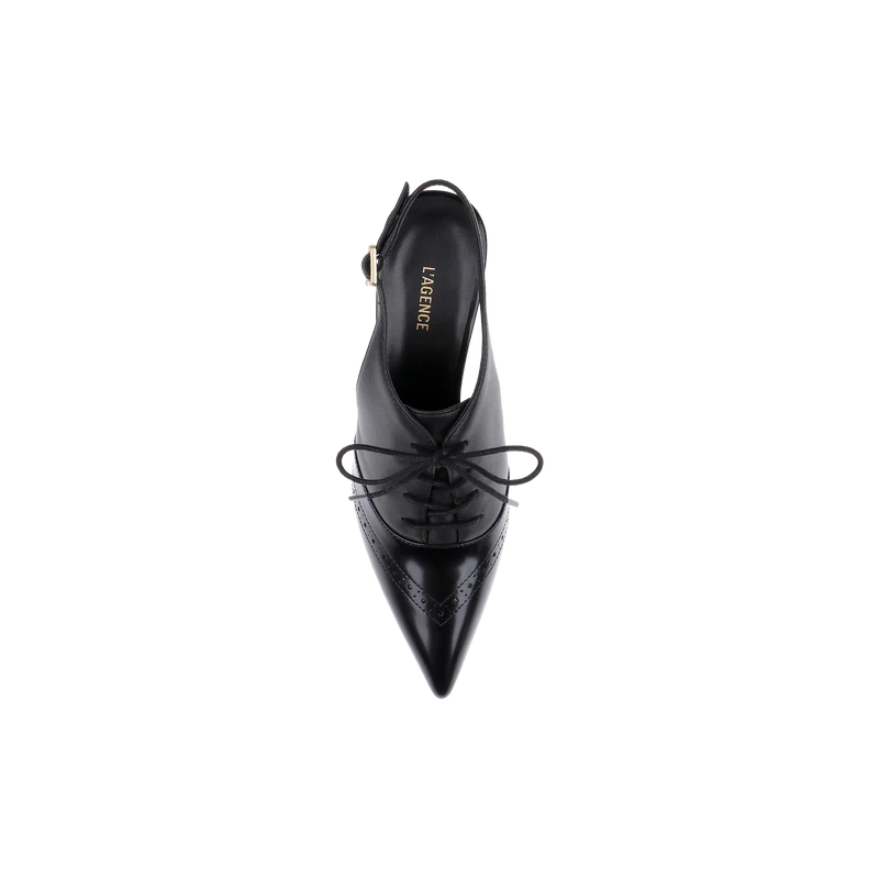 Shreya Leather Slingback Pump