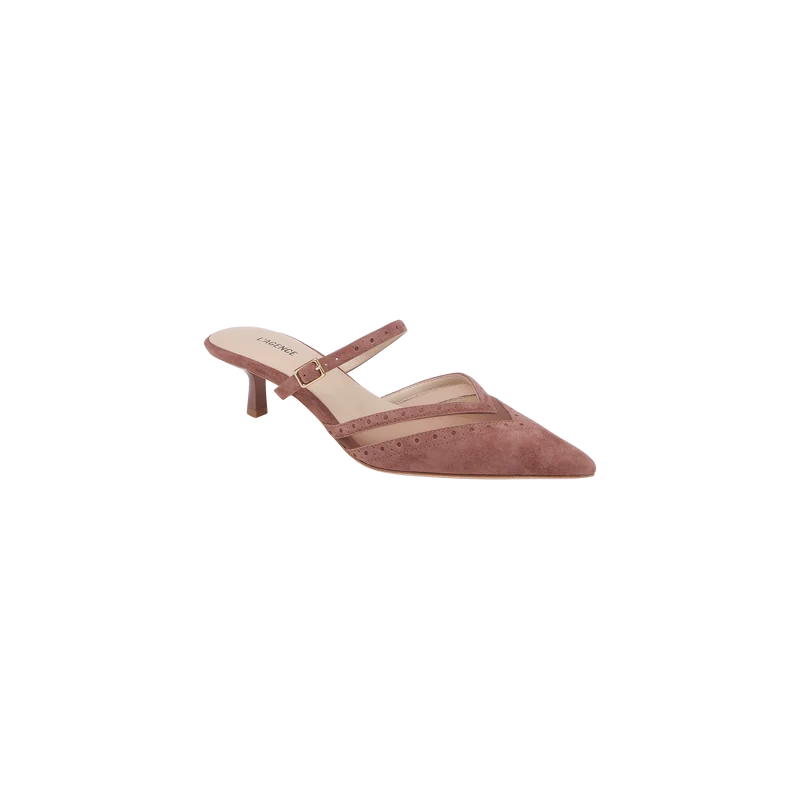 Shelbie Kitten-Heel Mule