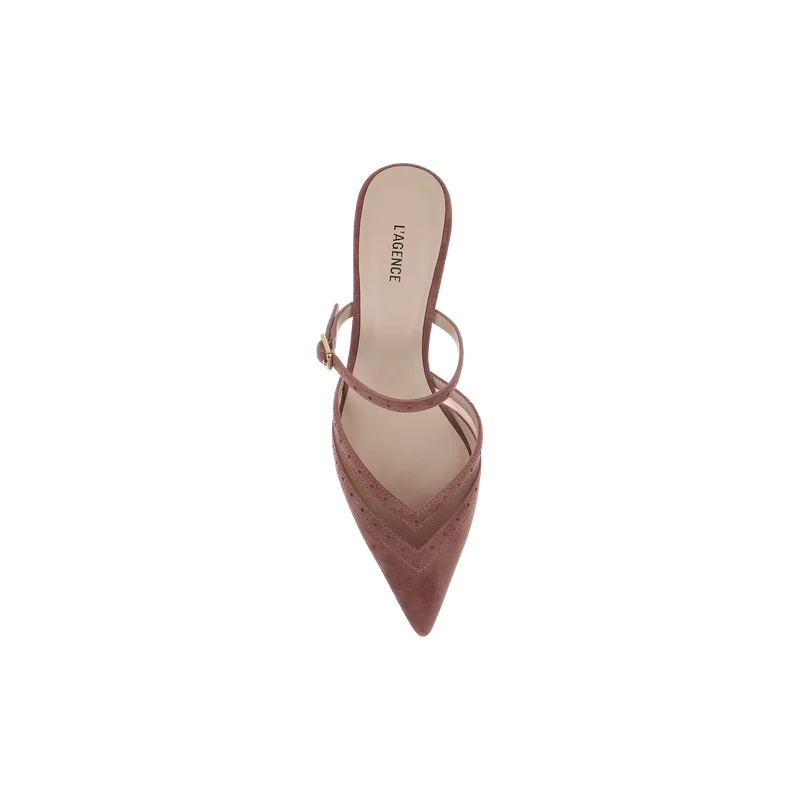 Shelbie Kitten-Heel Mule