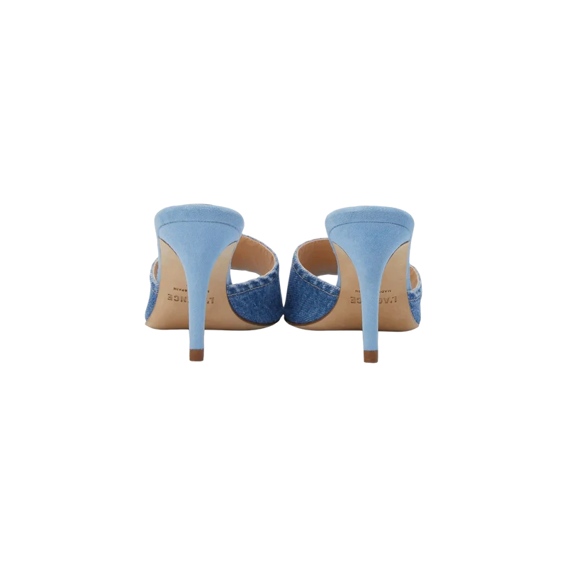 Lolita Denim Open-Toe Mule