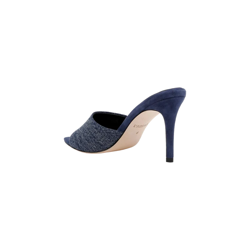Lolita Denim Open-Toe Mule