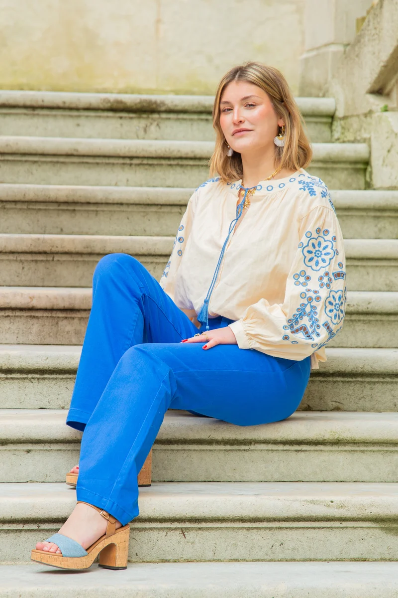 Jean flare bleu SONNY La Petite Étoile