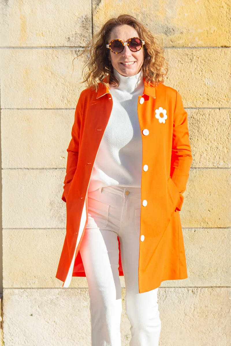 Caban orange JE T'AIME Hippocampe